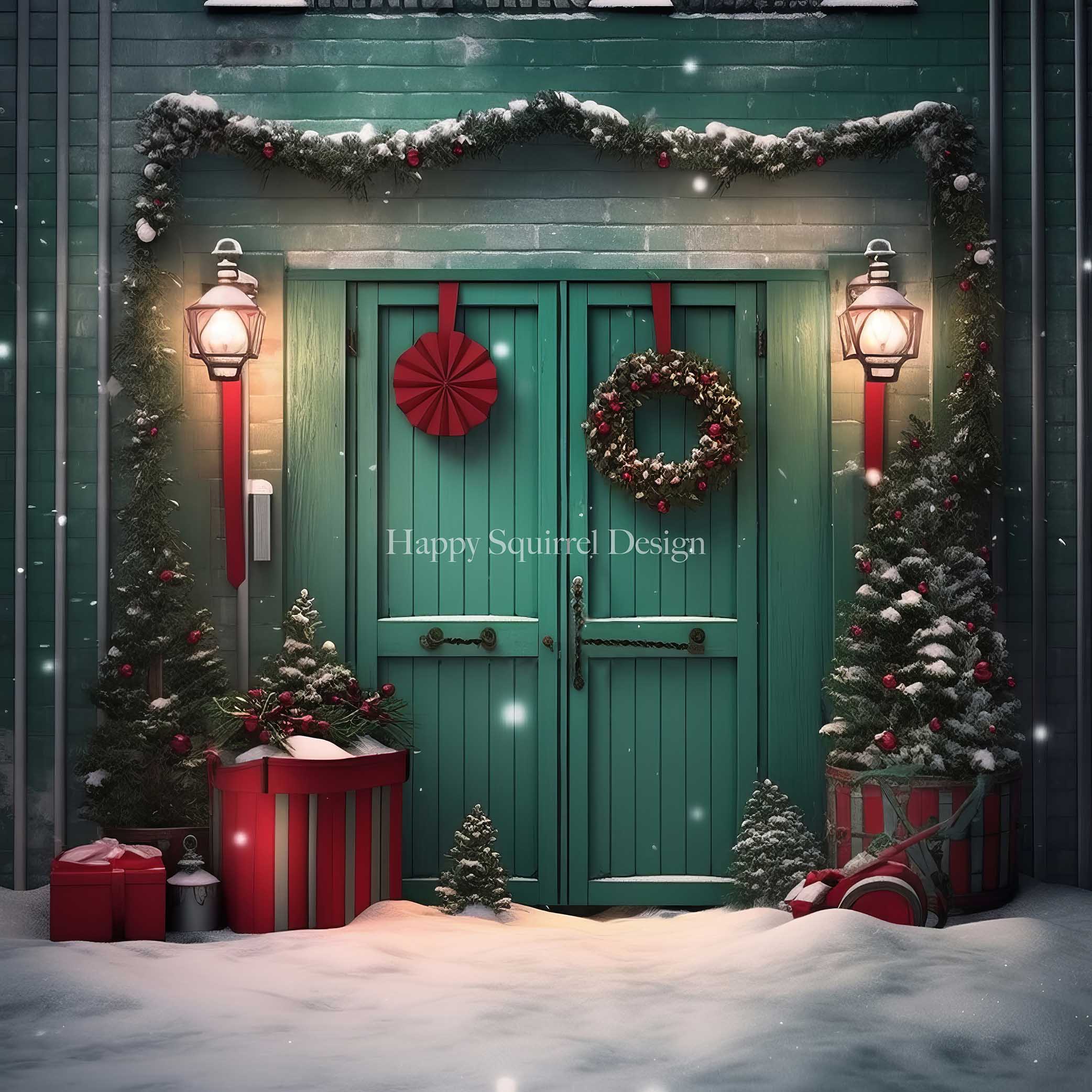 Kate Green Holiday Door Designed by Happy Squirrel Design