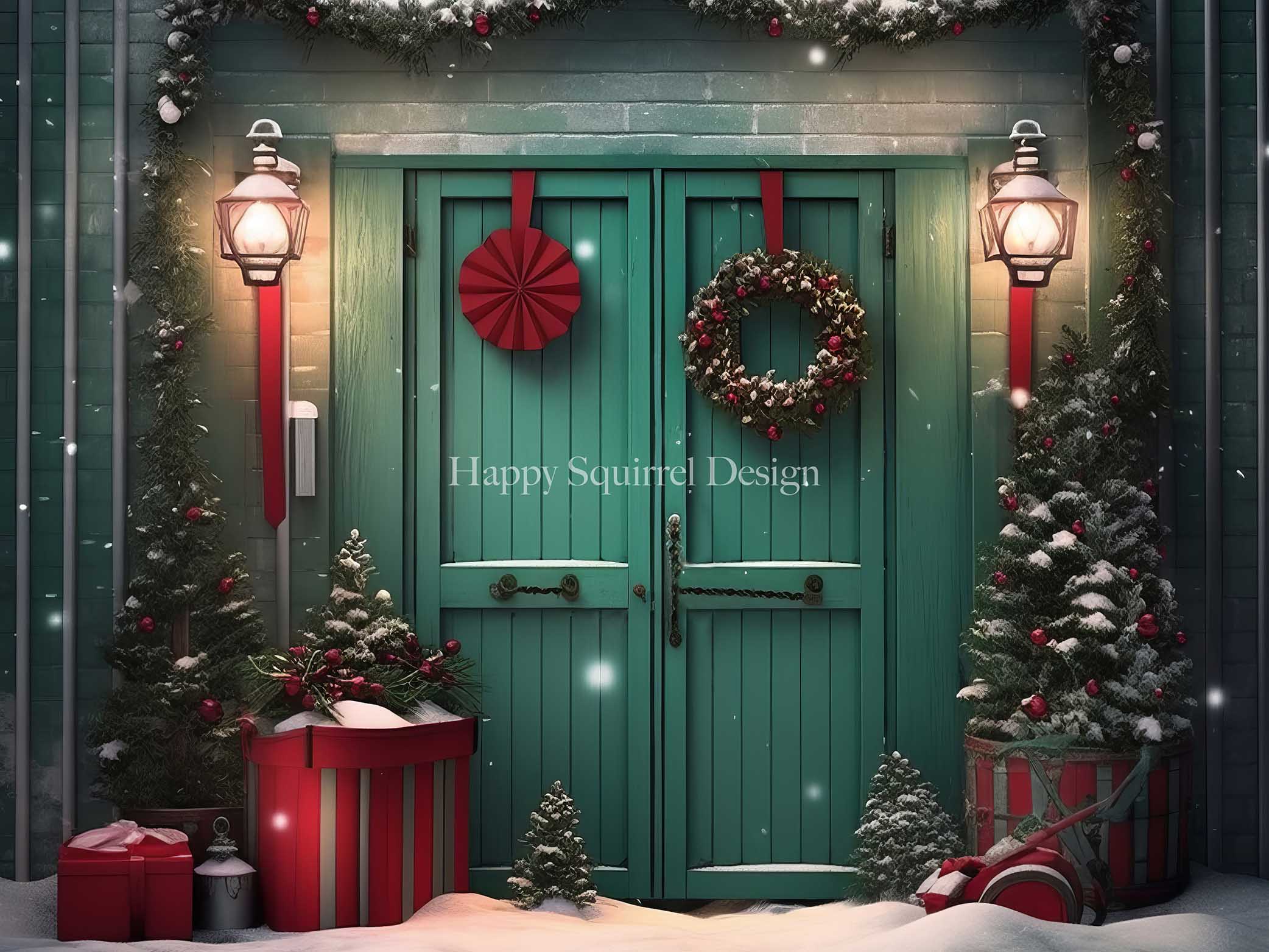 Kate Green Holiday Door Designed by Happy Squirrel Design