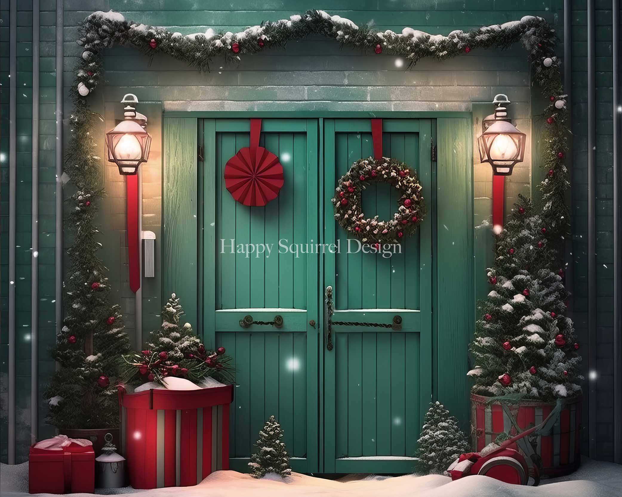 Kate Green Holiday Door Designed by Happy Squirrel Design