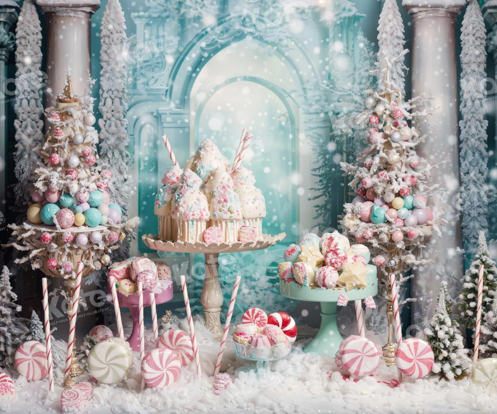 Kate Candy Dessert Snow Winter Backdrop Designed by Emetselch
