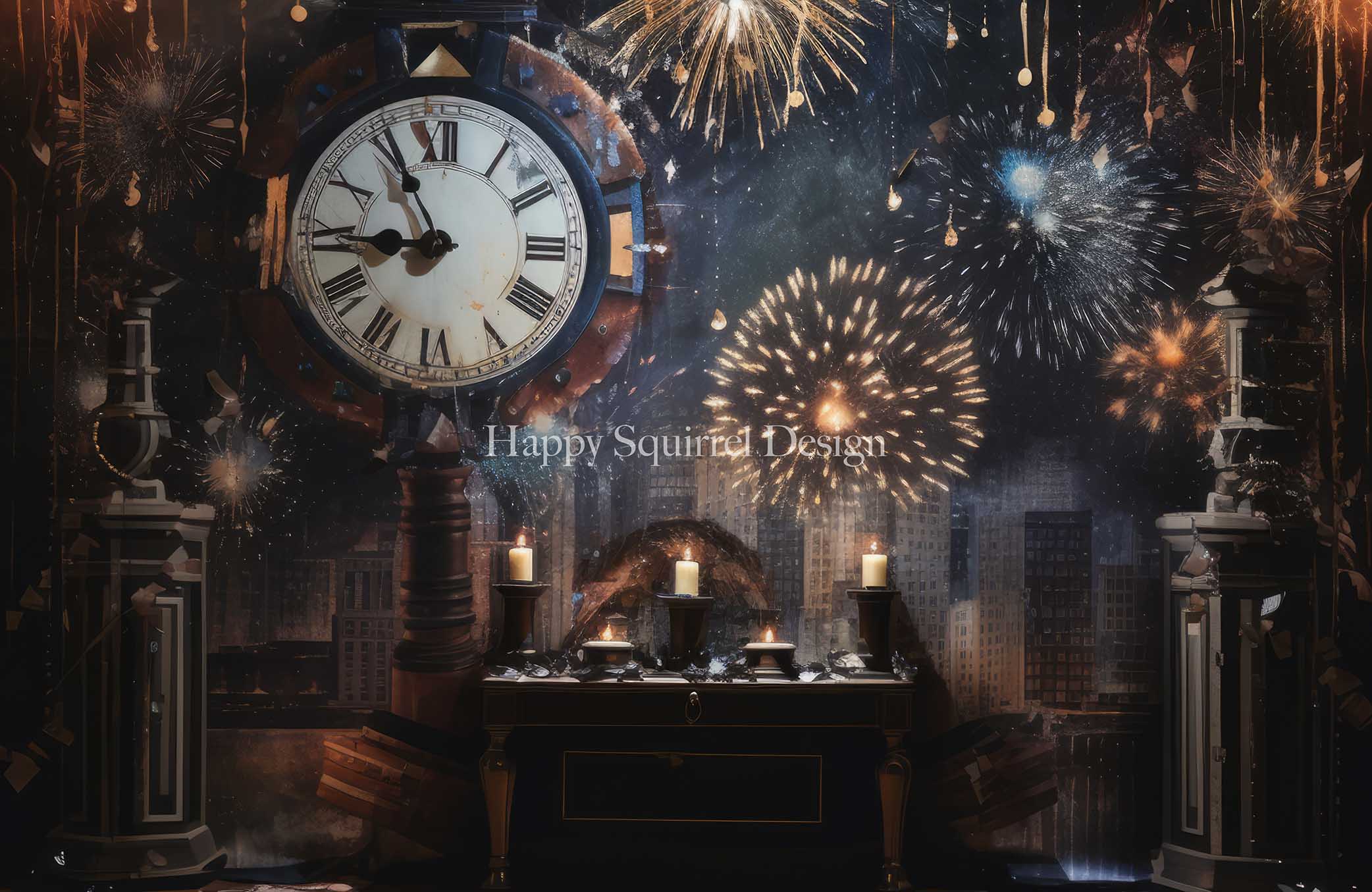 Kate Celebration Clock Designed by Happy Squirrel Design