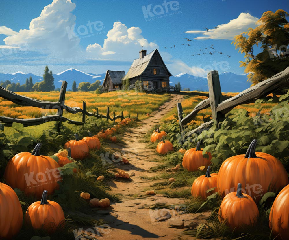 Kate Countryside Fall Squash Backdrop Designed by Emetselch