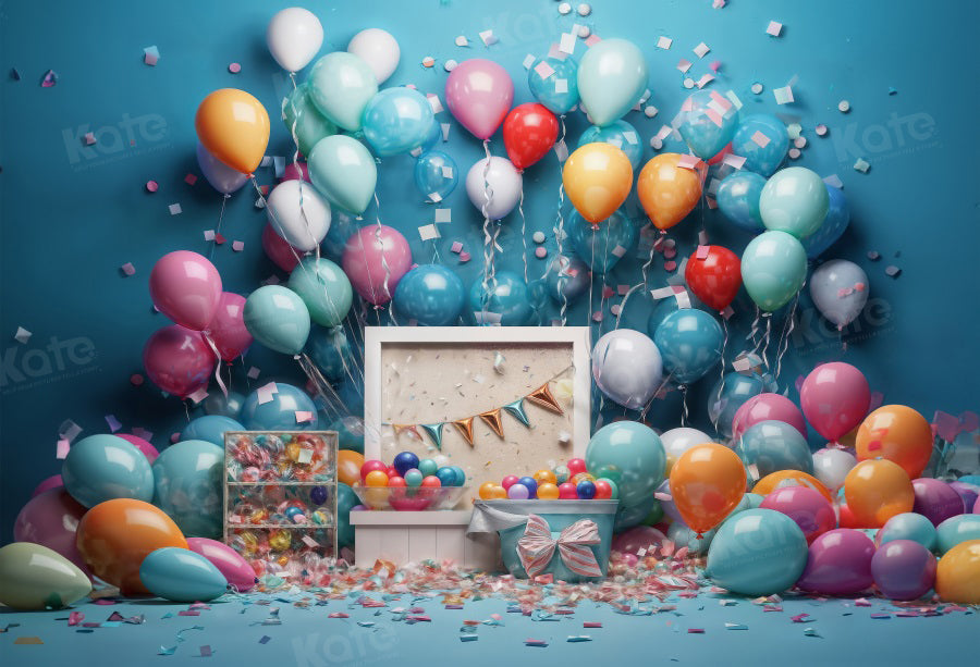 Kate Balloon Party Birthday Backdrop Cake Smash for Photography