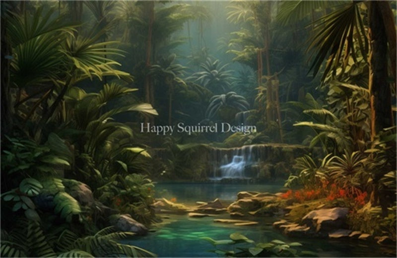 Kate Summer Jungle Paradise Backdrop Designed by Happy Squirrel Design