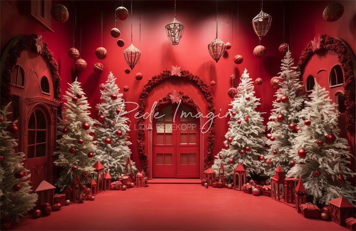 Kate Red Room Christmas Backdrop Designed by Lidia Redekopp