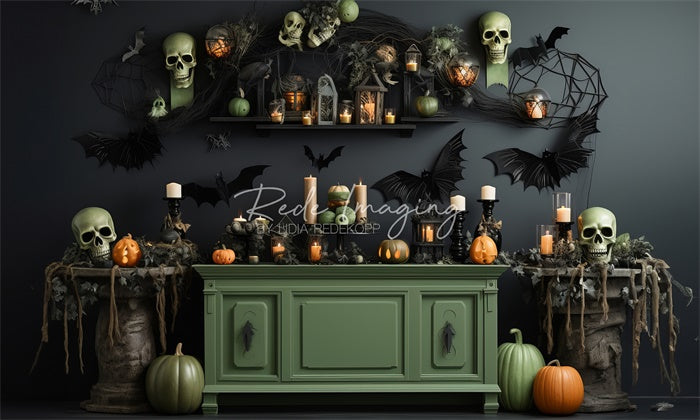 Kate Spooky Kitchen Backdrop Designed by Lidia Redekopp