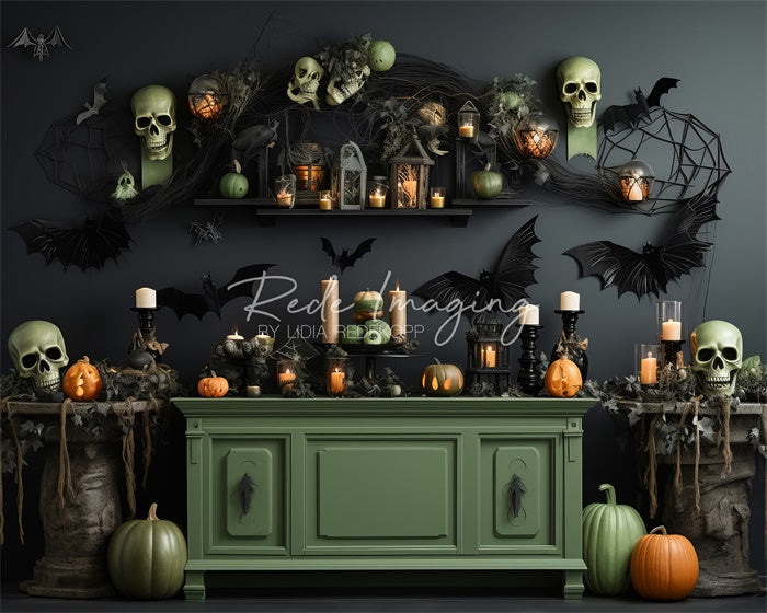 Kate Spooky Kitchen Backdrop Designed by Lidia Redekopp