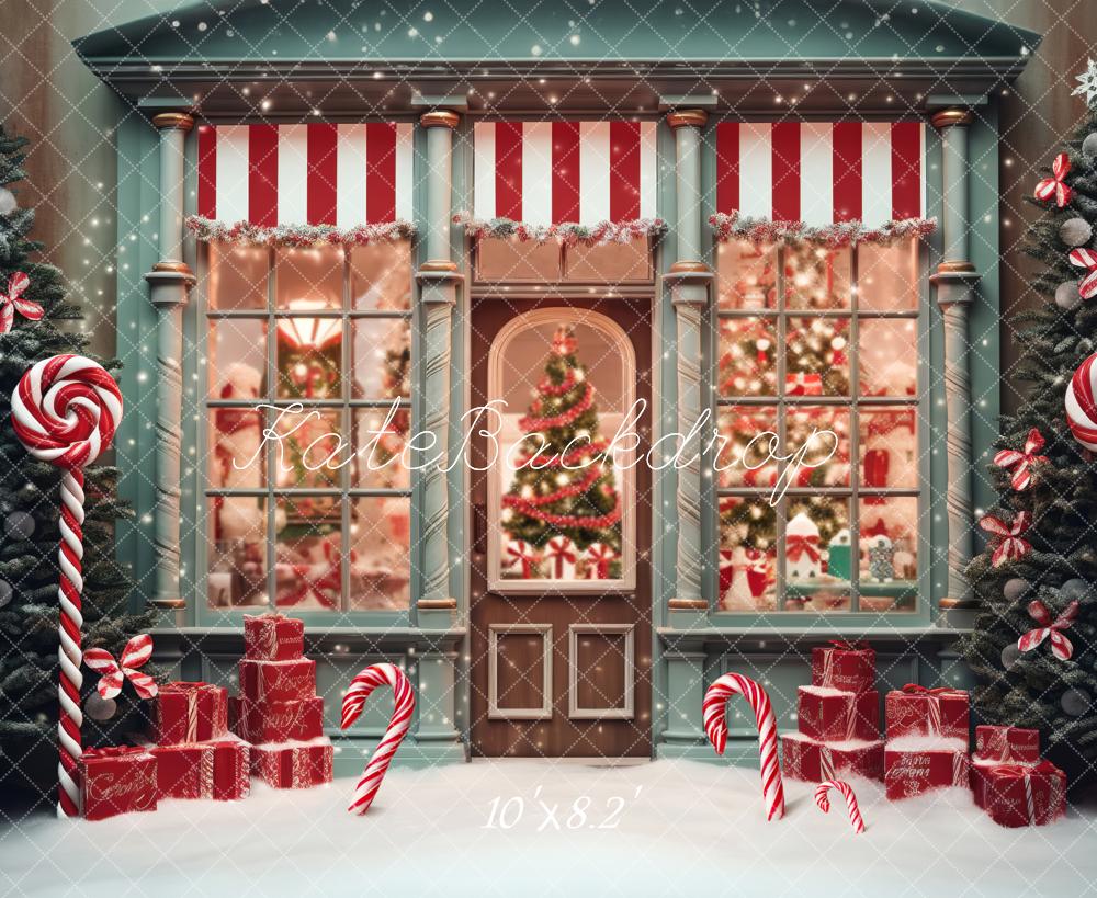 Kate Christmas Candy Store Backdrop Designed by Emetselch