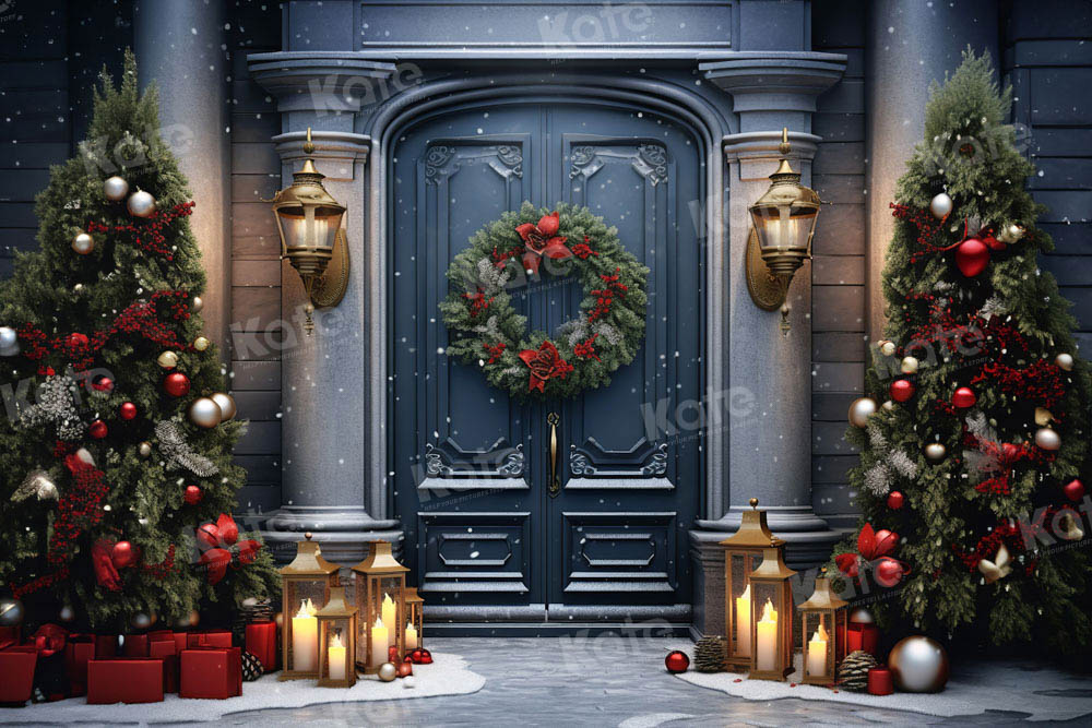 Kate Christmas Door Tree Backdrop Designed by Emetselch