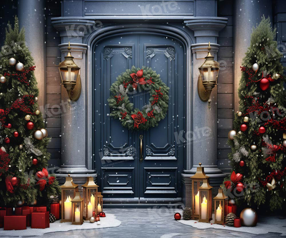 Kate Christmas Door Tree Backdrop Designed by Emetselch