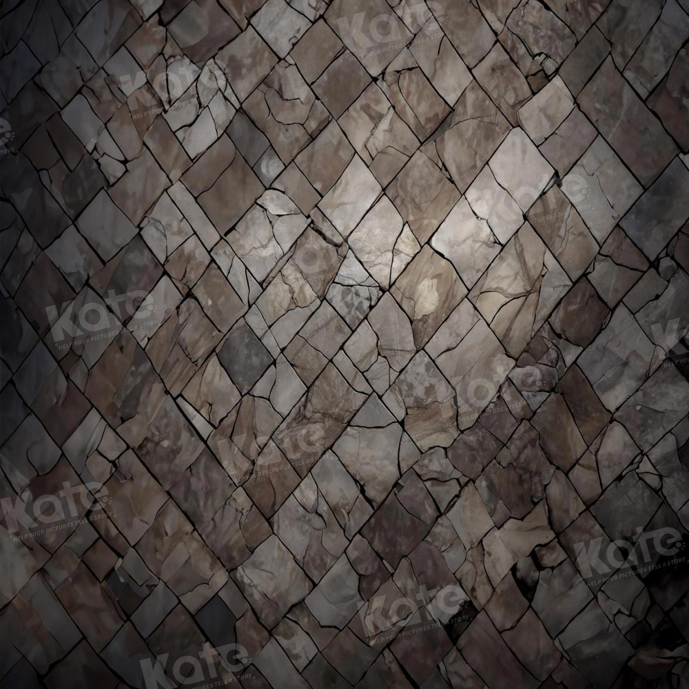 Kate Cracked Tiles Floor Backdrop Designed by Emetselch