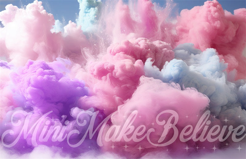 Kate Cotton Candy Smoke Backdrop Designed by Mini MakeBelieve