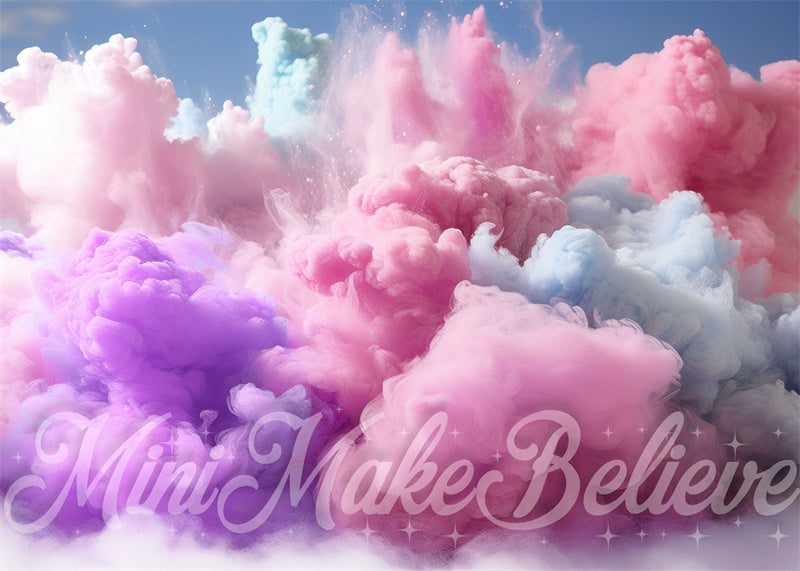 Kate Cotton Candy Smoke Backdrop Designed by Mini MakeBelieve