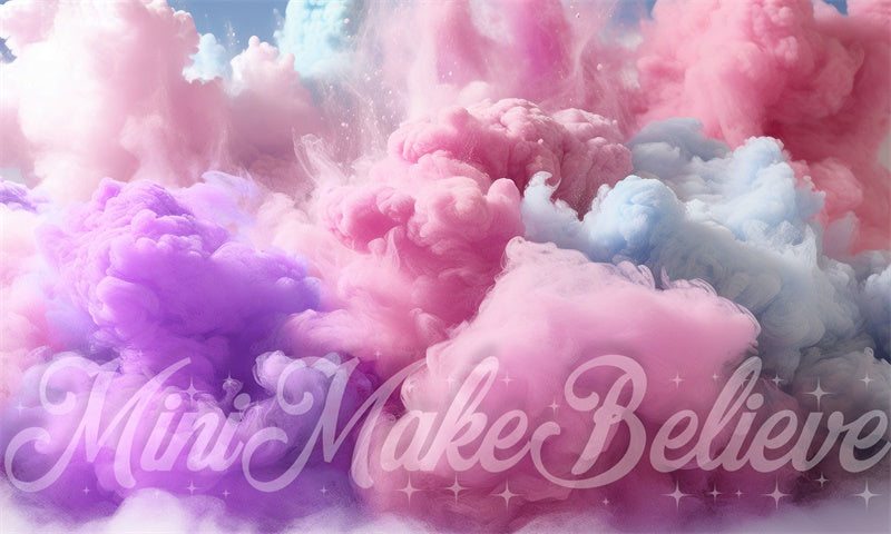 Kate Cotton Candy Smoke Backdrop Designed by Mini MakeBelieve