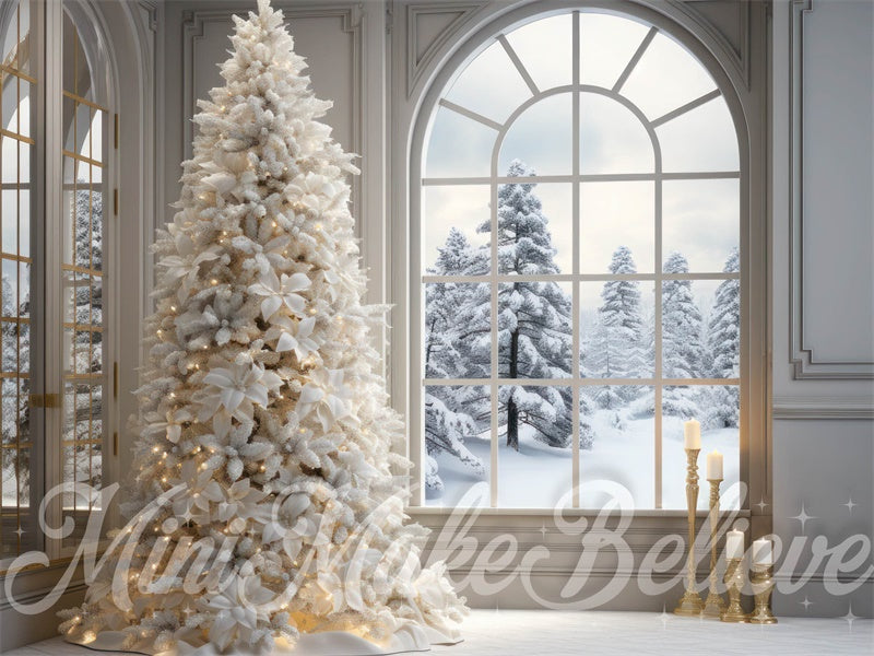 Kate Elegant White Room-White Tree Backdrop Designed by Mini MakeBelieve