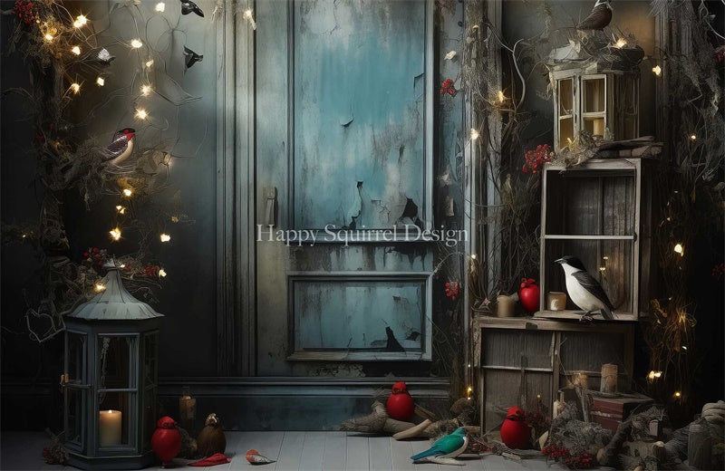 Kate Bird Christmas Backdrop Designed by Happy Squirrel Design