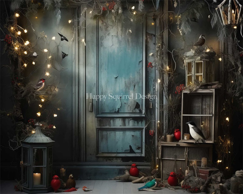 Kate Bird Christmas Backdrop Designed by Happy Squirrel Design