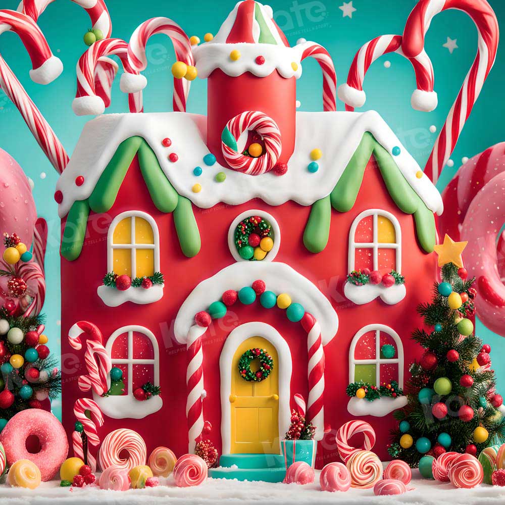 Kate Colorful Christmas Candies Backdrop for Photography