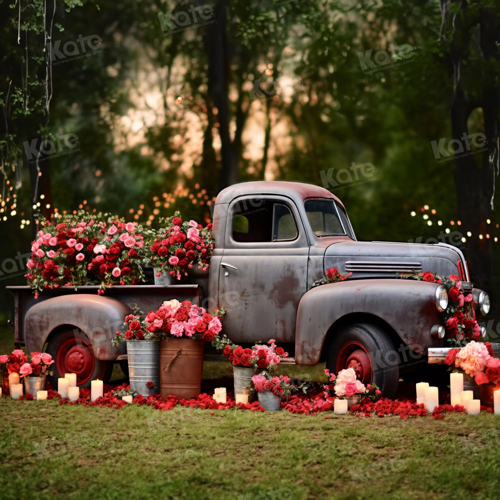 Kate Rose Truck Meadow Backdrop for Photography