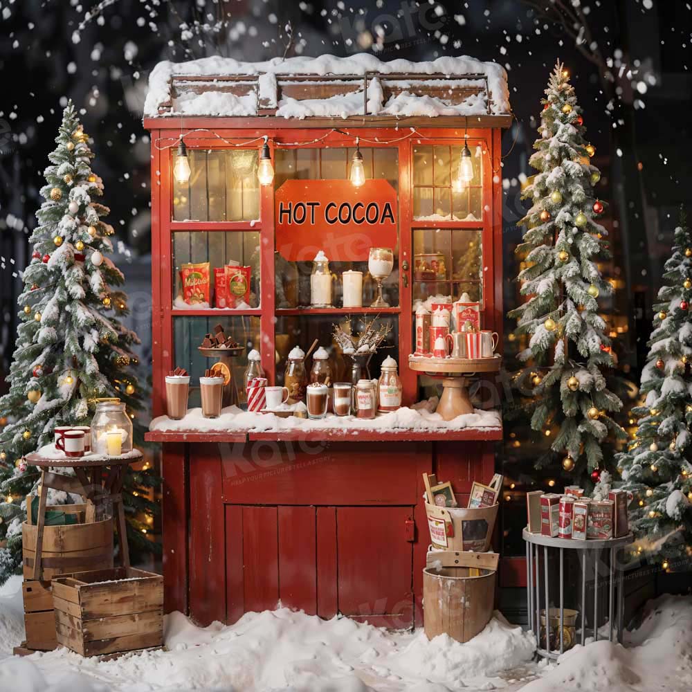 Kate Christmas Hot Cocoa Backdrop Designed by Emetselch