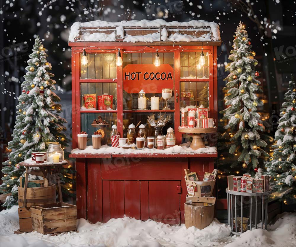 Kate Christmas Hot Cocoa Backdrop Designed by Emetselch