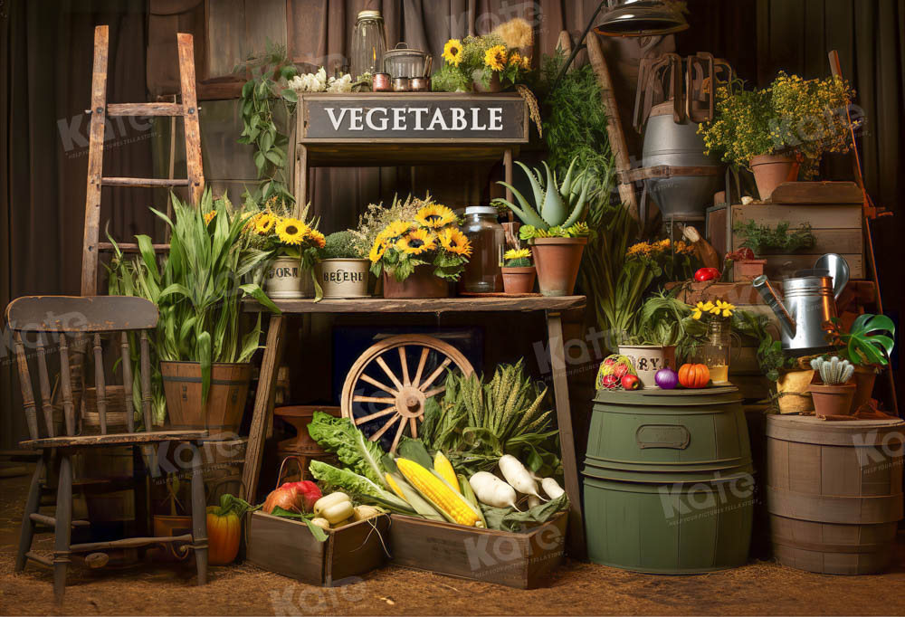 Kate Spring Vegetables Backdrop Designed by Emetselch