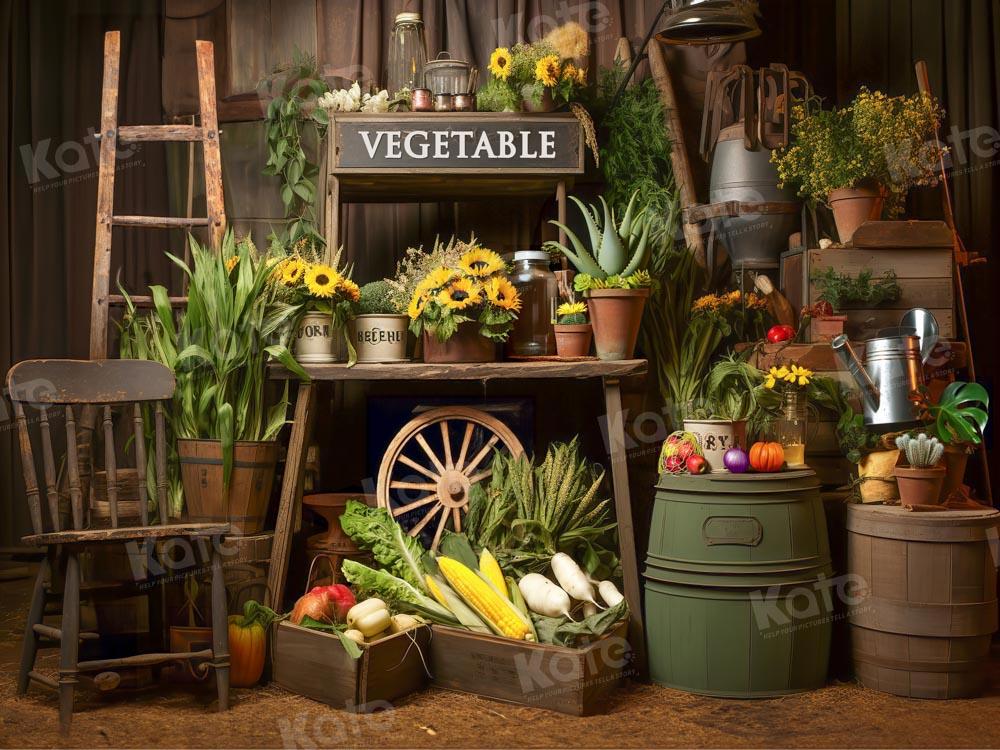 Kate Spring Vegetables Backdrop Designed by Emetselch