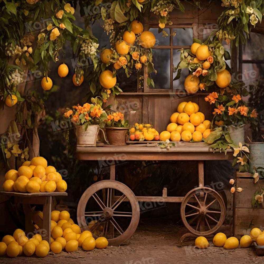 Kate Autumn Orange Tree Room Backdrop for Photography