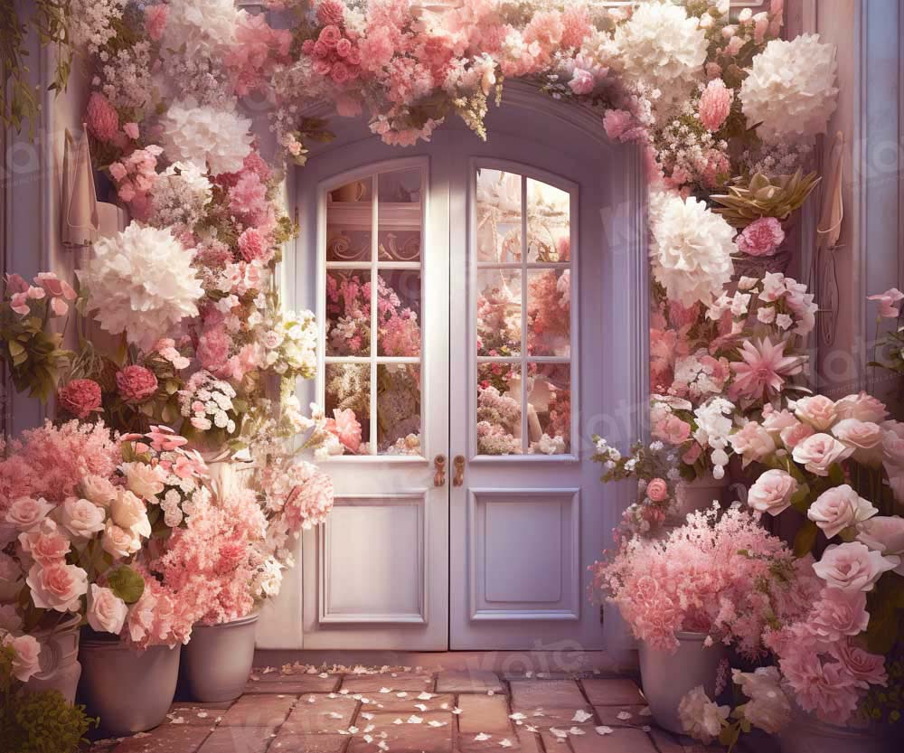 Kate Spring Flower Door Backdrop Designed by Emetselch