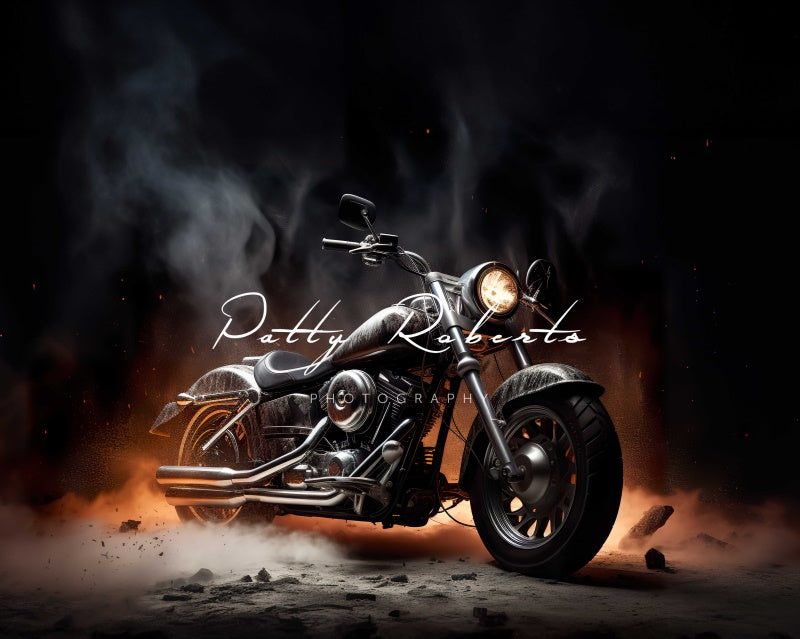 Kate Black Motorcycle Backdrop Designed by Patty Robertss