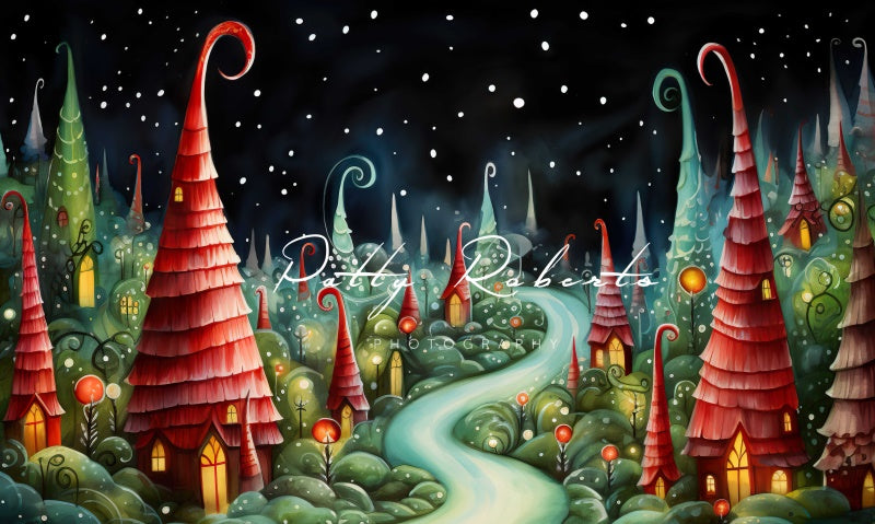 Kate Christmas Fantasy Whoville Backdrop Designed by Patty Robertss