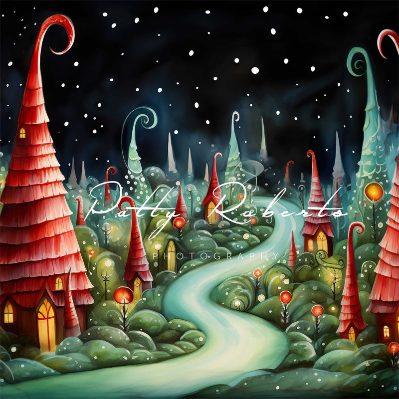 Kate Christmas Fantasy Whoville Backdrop Designed by Patty Robertss