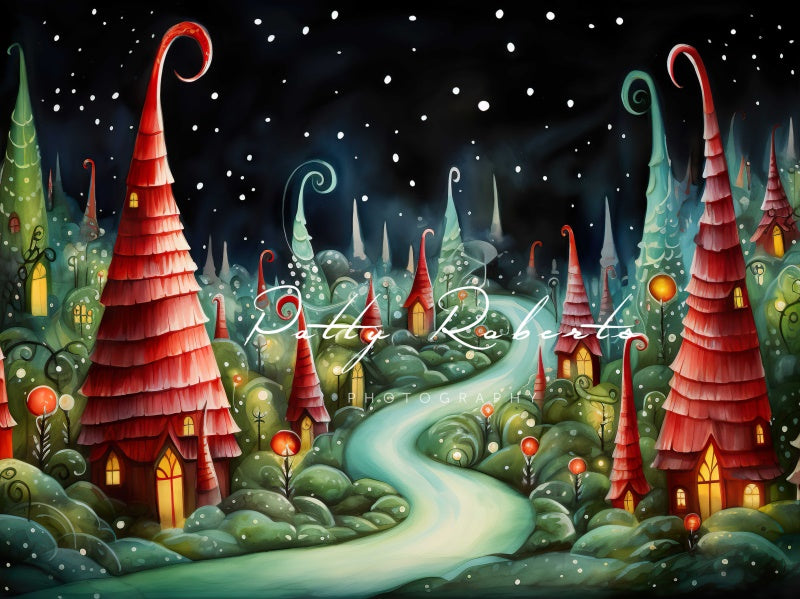 Kate Christmas Fantasy Whoville Backdrop Designed by Patty Robertss