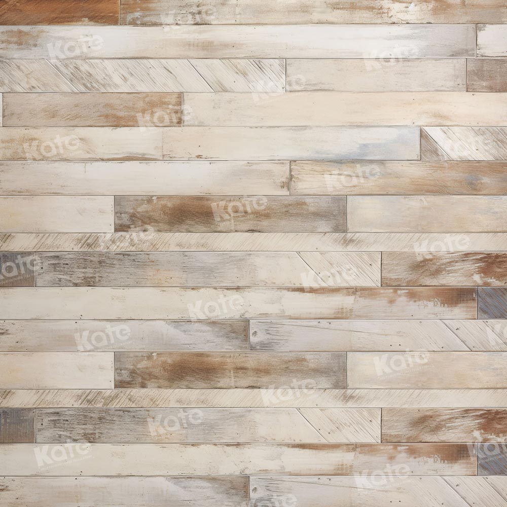 Kate Distressed Striped Wood Floor Backdrop for Photography