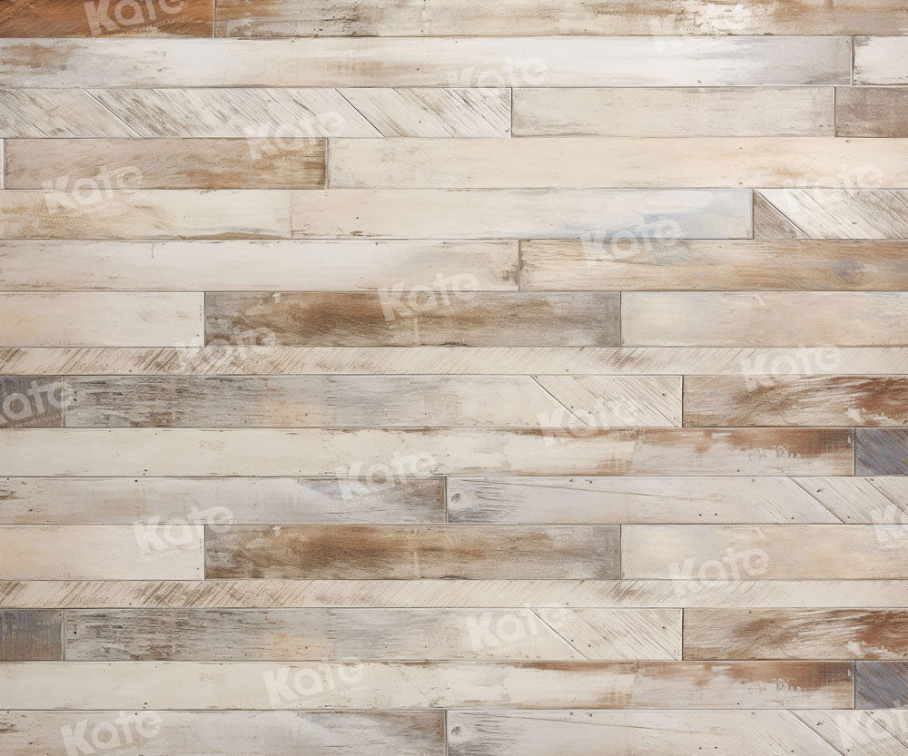 Kate Distressed Striped Wood Floor Backdrop for Photography