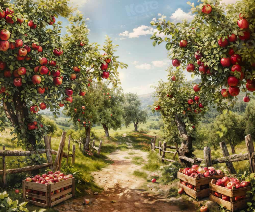 Kate Apple Tree Manor Harvest Backdrop Designed by Emetselch