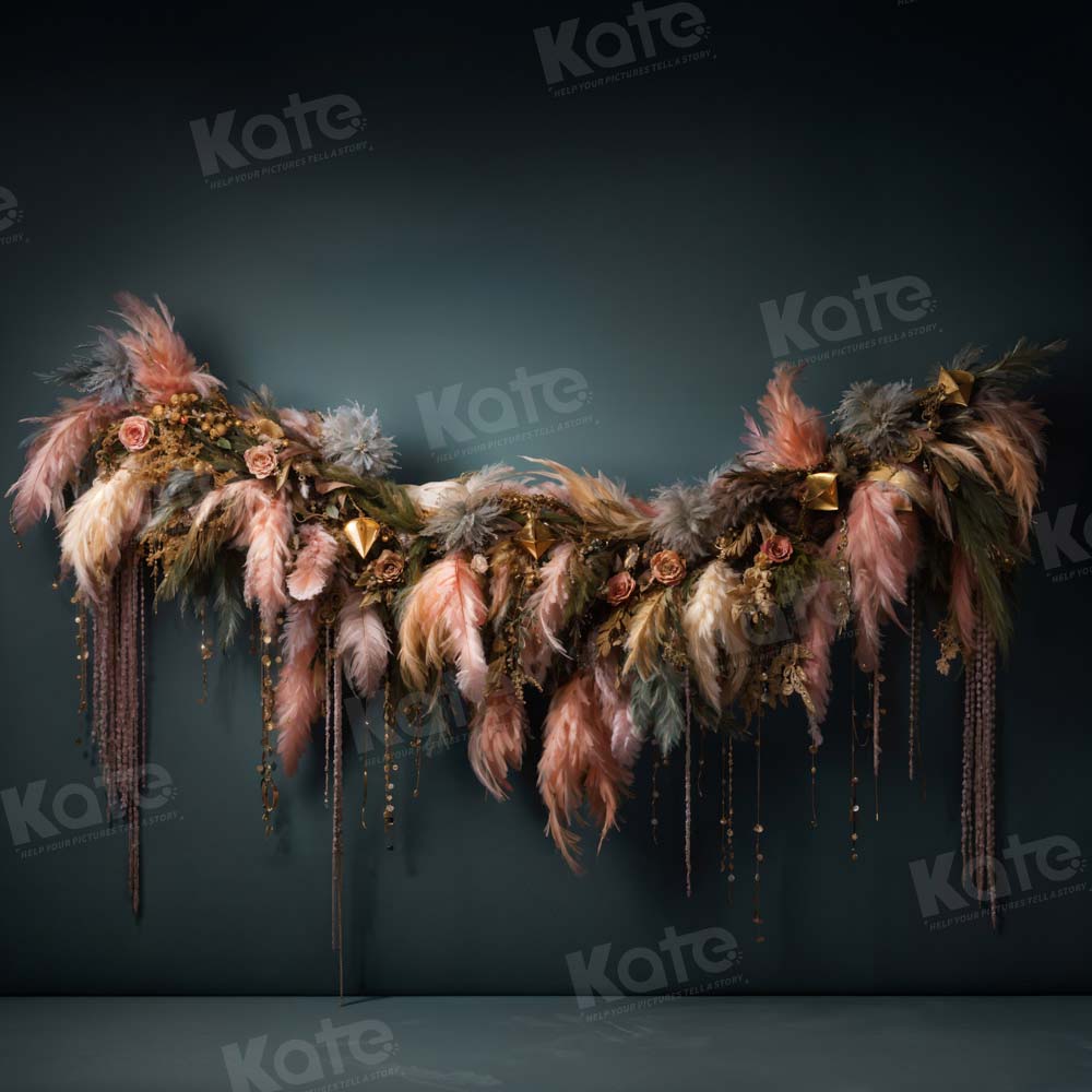 Kate Fall Flower Wall Boho Backdrop Designed by Emetselch