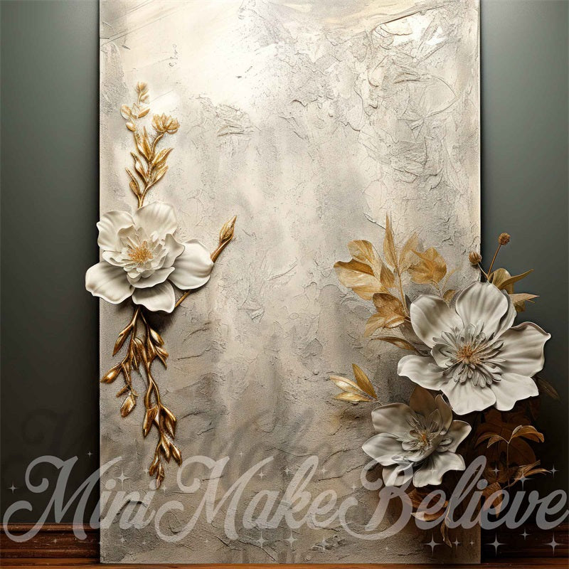 Kate Artistic White Flower Wall Backdrop Designed by Mini MakeBelieve