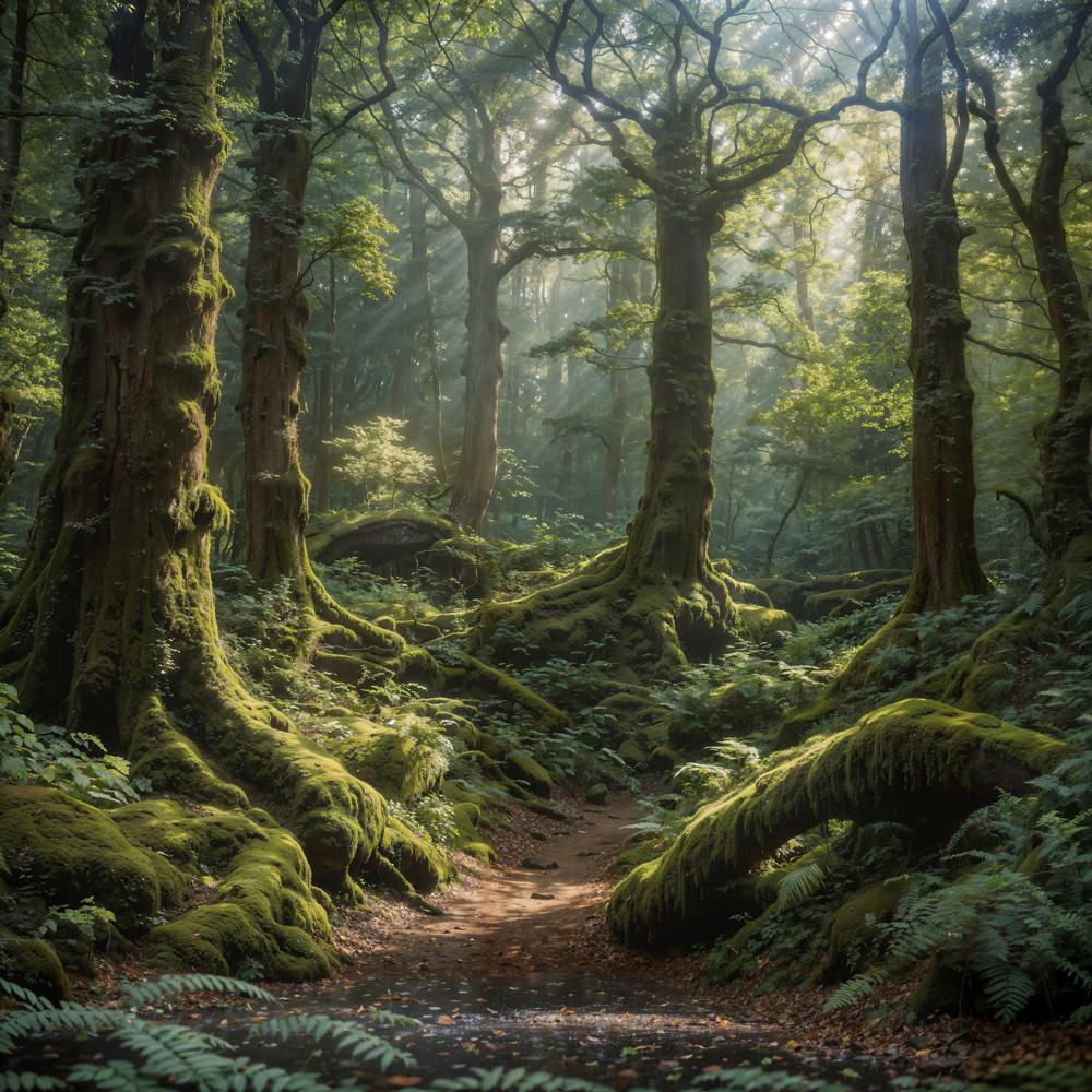 Kate Spring Green Forest Adventure Backdrop for Photography