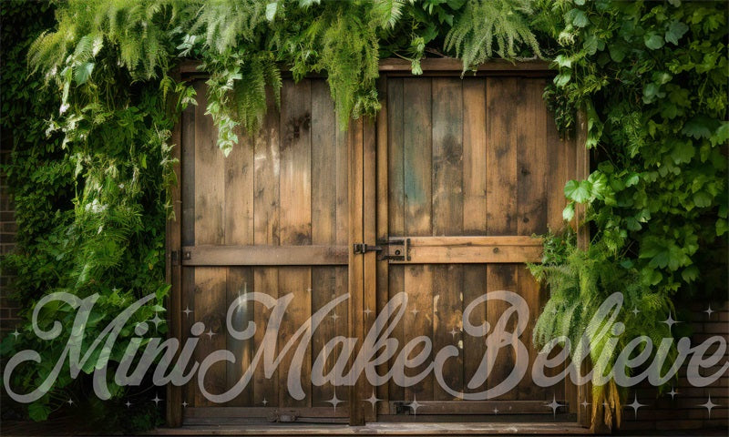 Kate Barn Doors Lush Foilage Ivy Backdrop Designed by Mini MakeBelieve