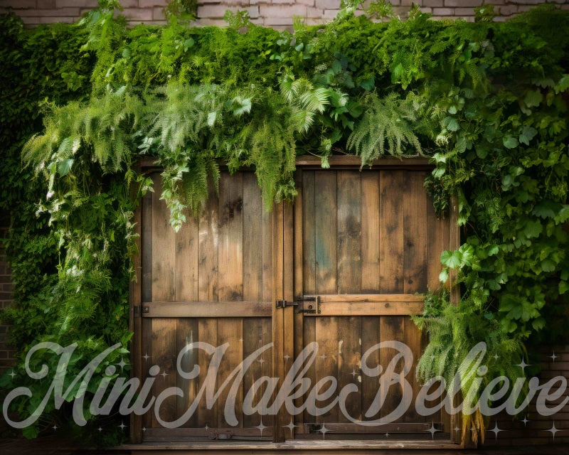 Kate Barn Doors Lush Foilage Ivy Backdrop Designed by Mini MakeBelieve