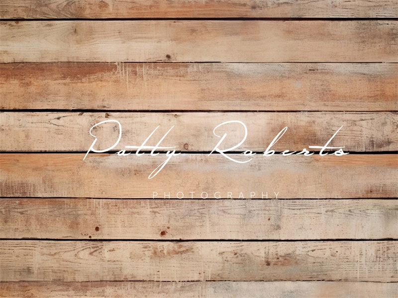 Kate Warm Distressed Wooden Planks Backdrop Designed by Patty Robertss