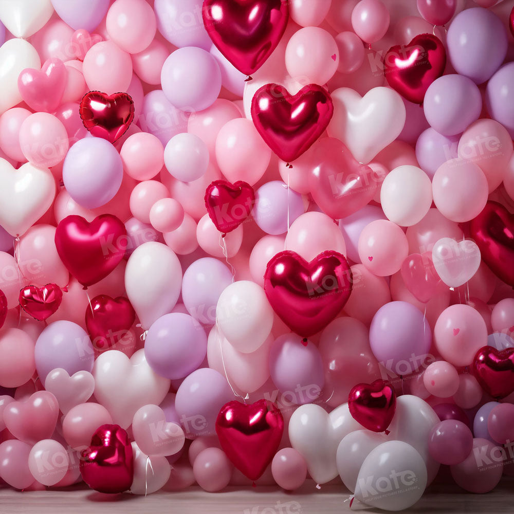 Kate Valentine's Day Balloon Wall Backdrop Designed by Emetselch