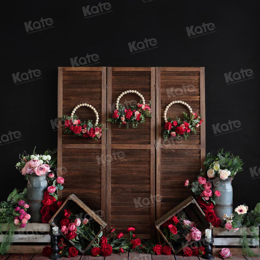 Kate Valentine's Day Rose Garland Backdrop Designed by Emetselch