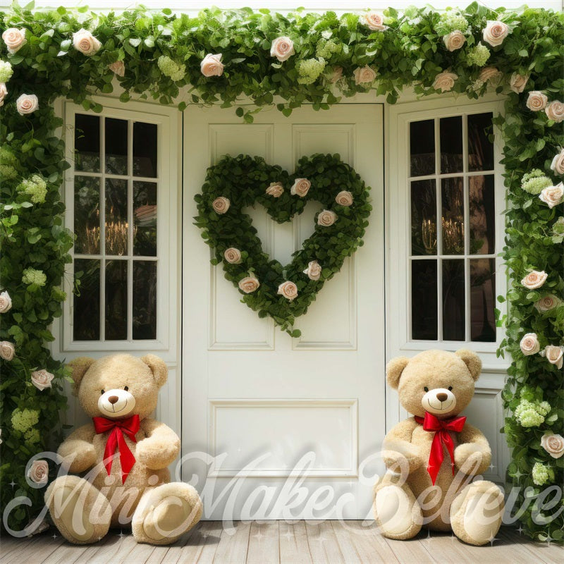 Kate Valentine Door Teddy Bears Backdrop Designed by Mini MakeBelieve