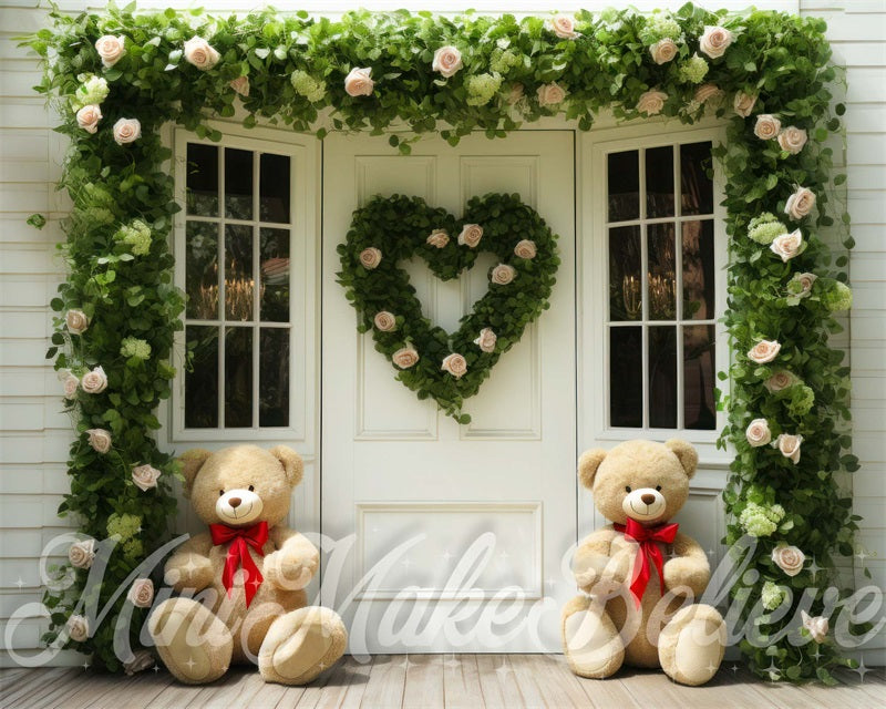 Kate Valentine Door Teddy Bears Backdrop Designed by Mini MakeBelieve