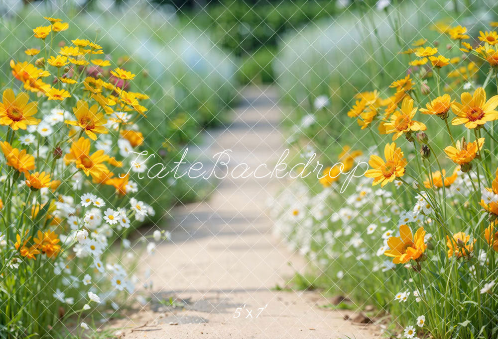 Kate Spring Flower Path Backdrop Designed by Emetselch