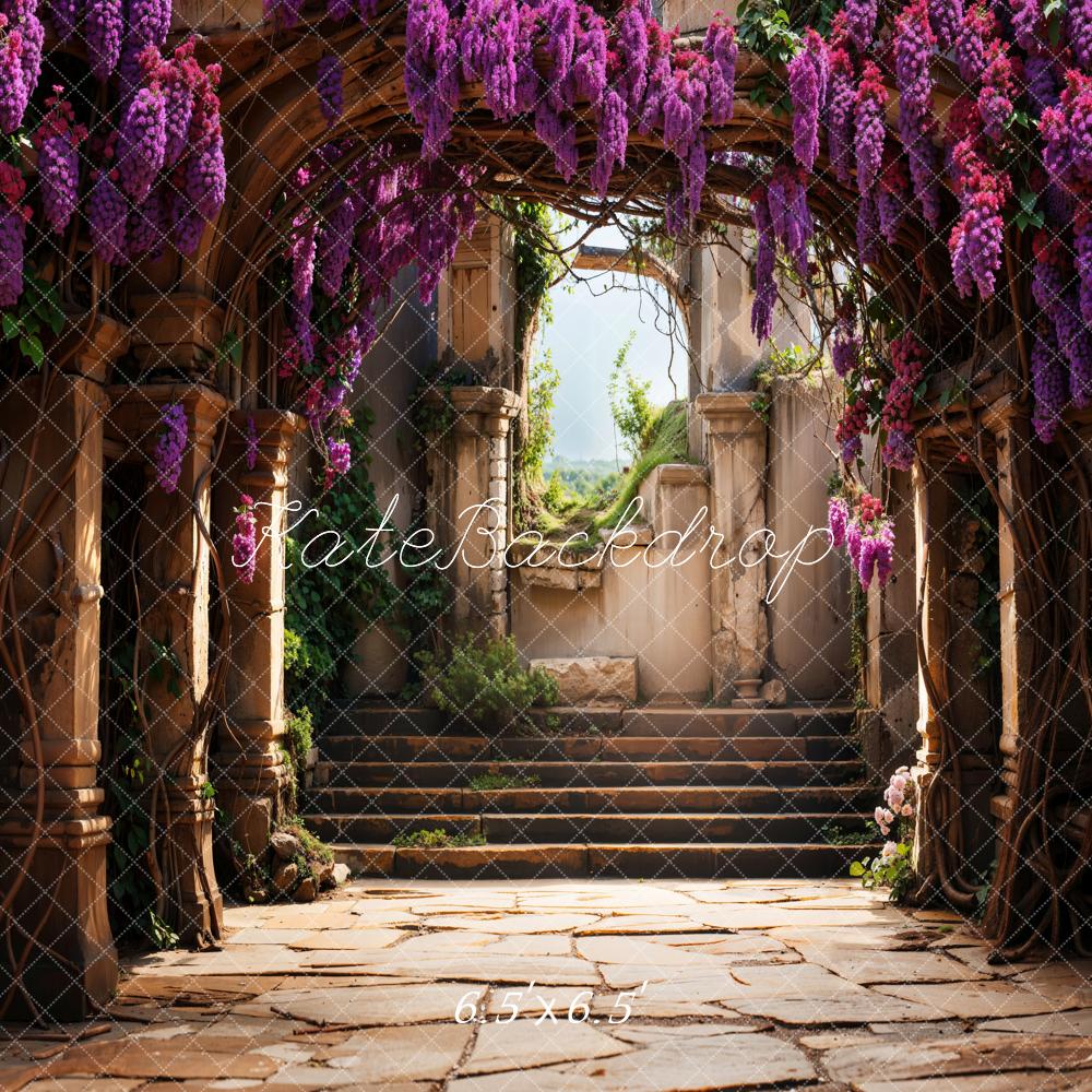 Kate Wisteria Arch Tree Steps Backdrop Designed by Chain Photography