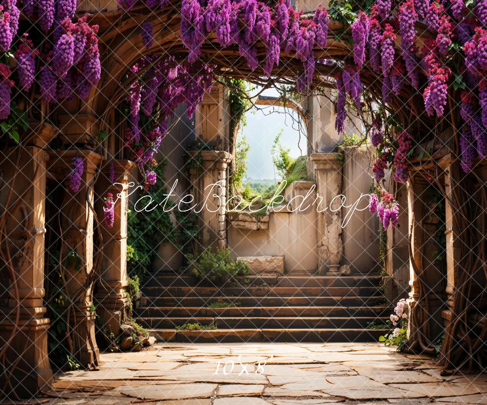 Kate Wisteria Arch Tree Steps Backdrop Designed by Chain Photography