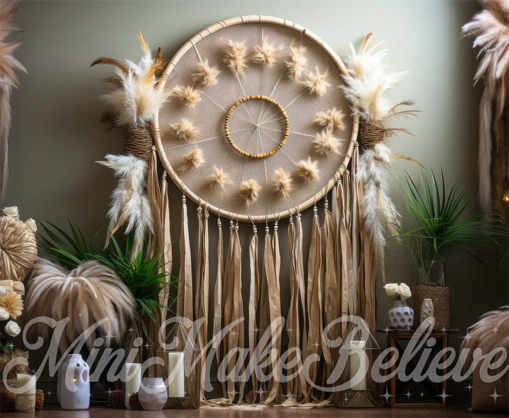 Kate Boho Macrame Dreamcatcher Backdrop Designed by Mini MakeBelieve